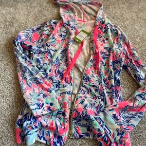 Lilly Pulitzer Velour Hoodie Jacket